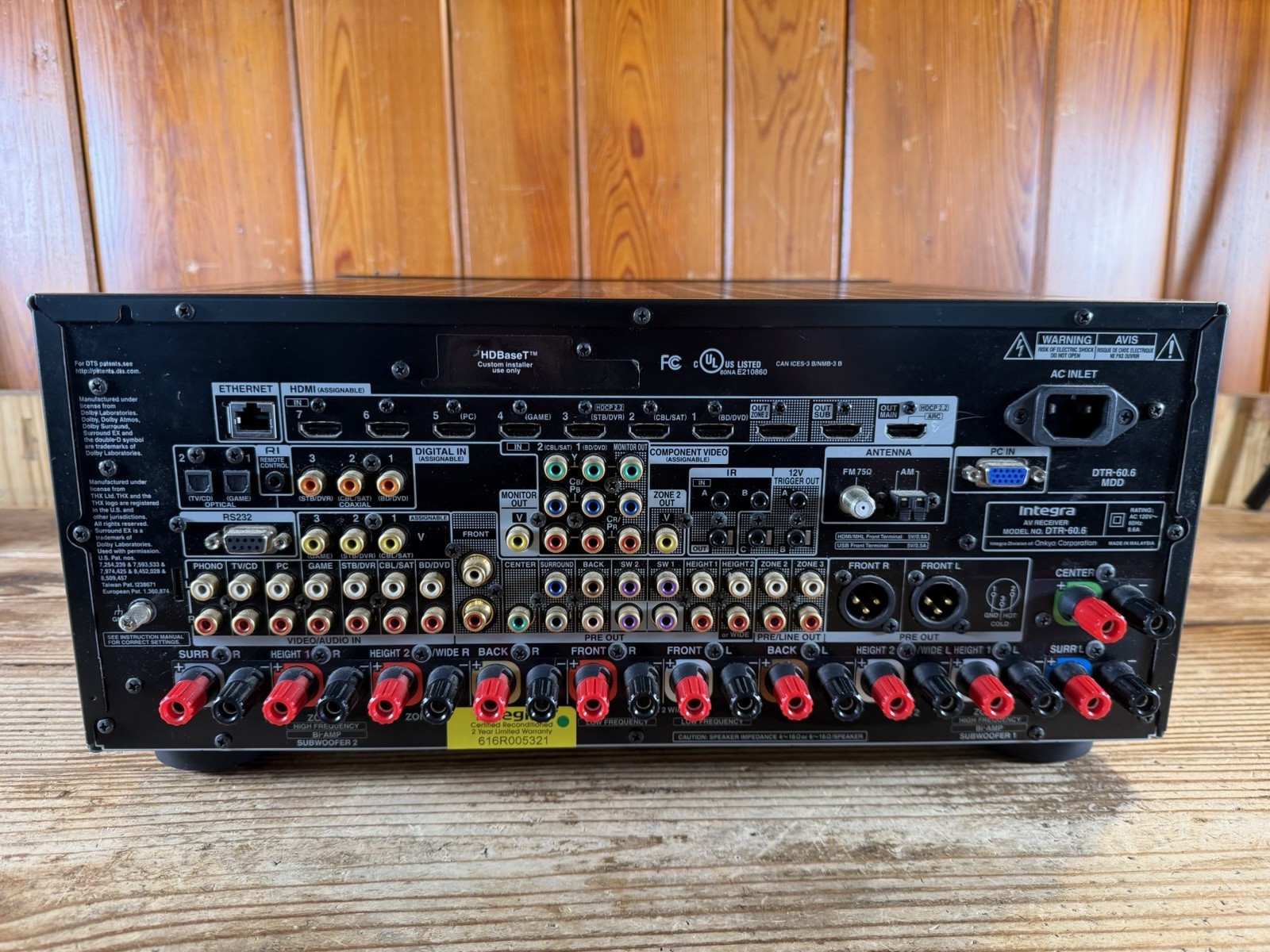 Integra 9.2-Channel Network A/V Receiver Model #DTR-60.6 - Bundle W/ Remote