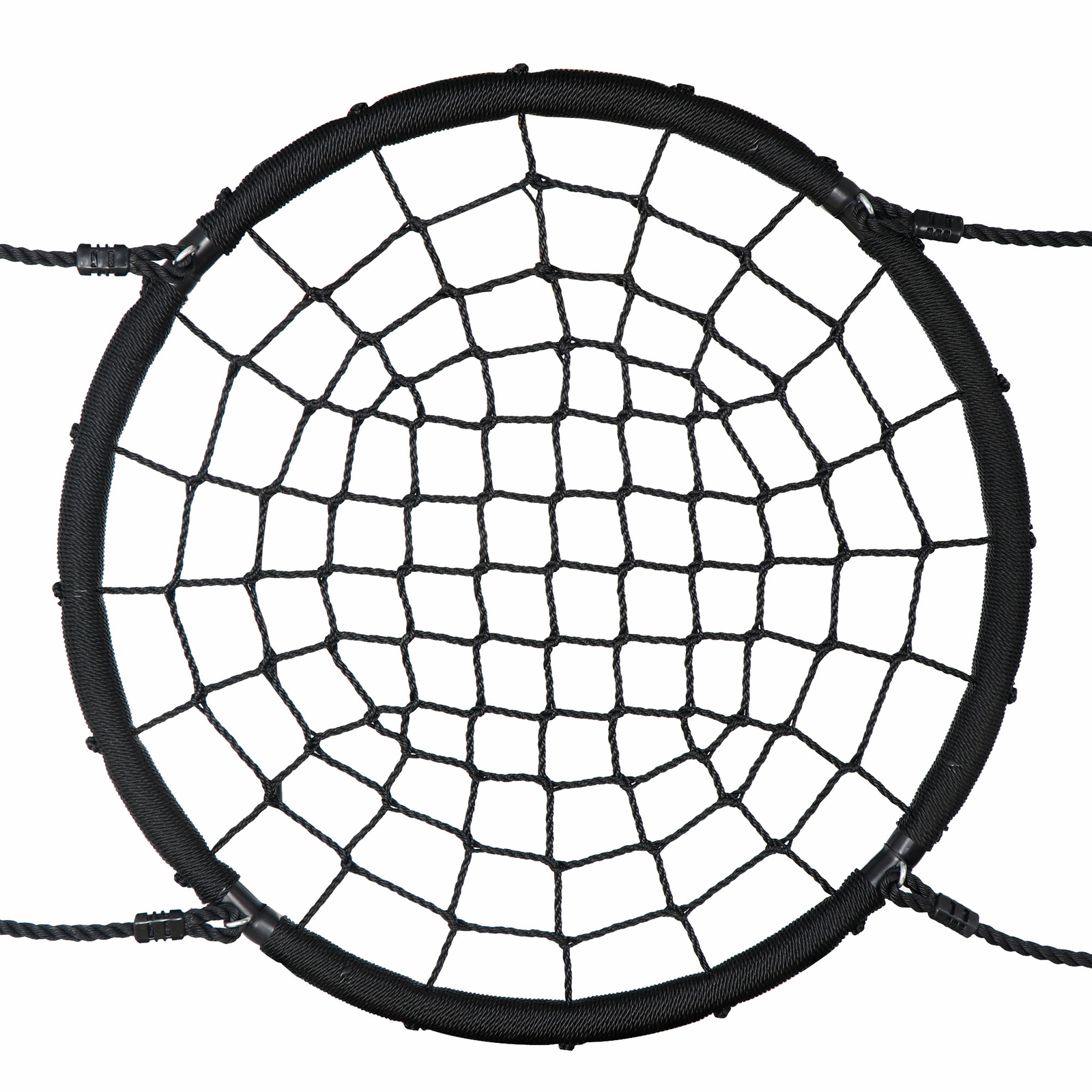 Swing Stand Yard Lawn Playground A-Frame + 48'' Spider Web Tree Swing Net Garden