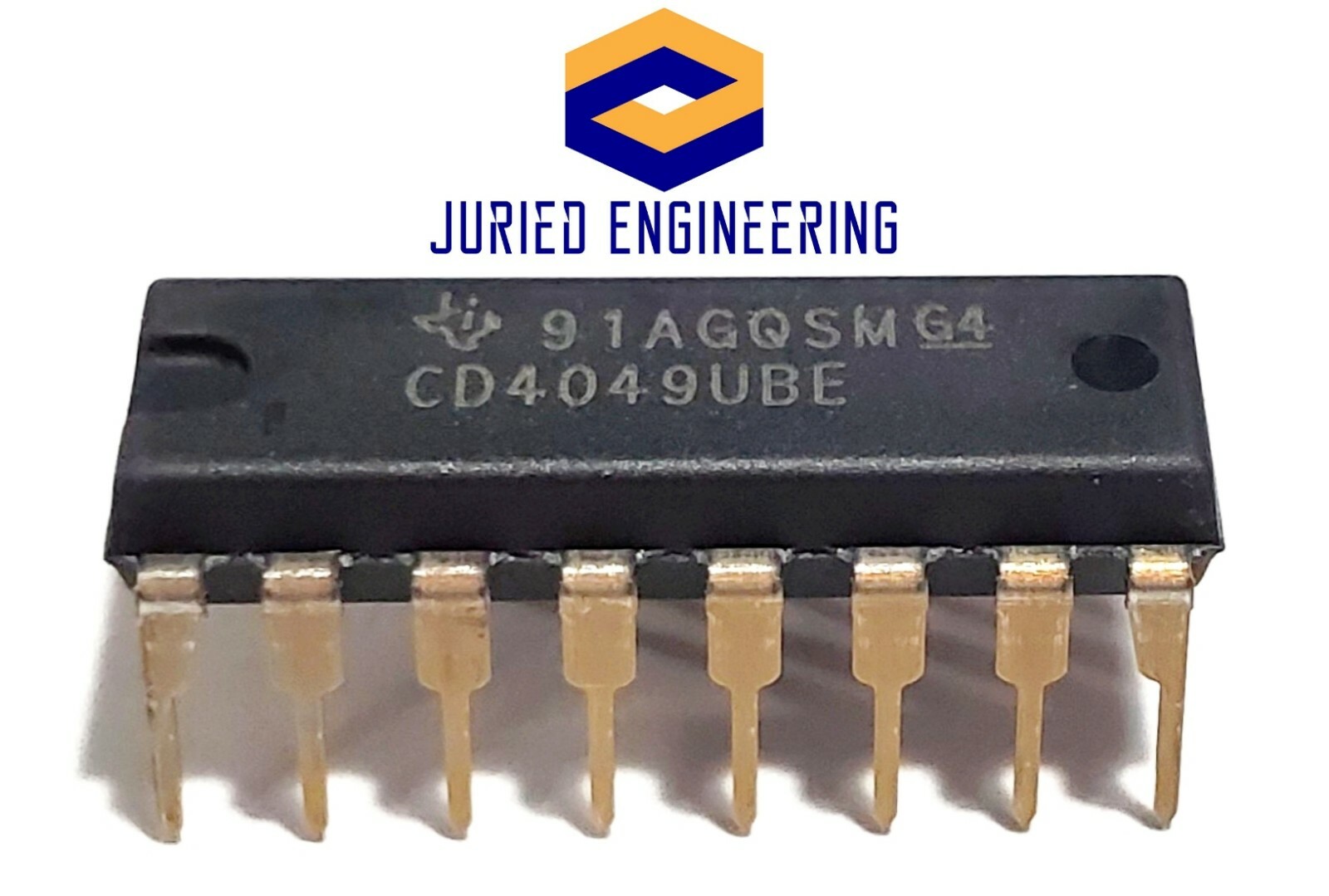10PCS CD4049UBE CD4049 CMOS HEX Buffer/Converters - New IC