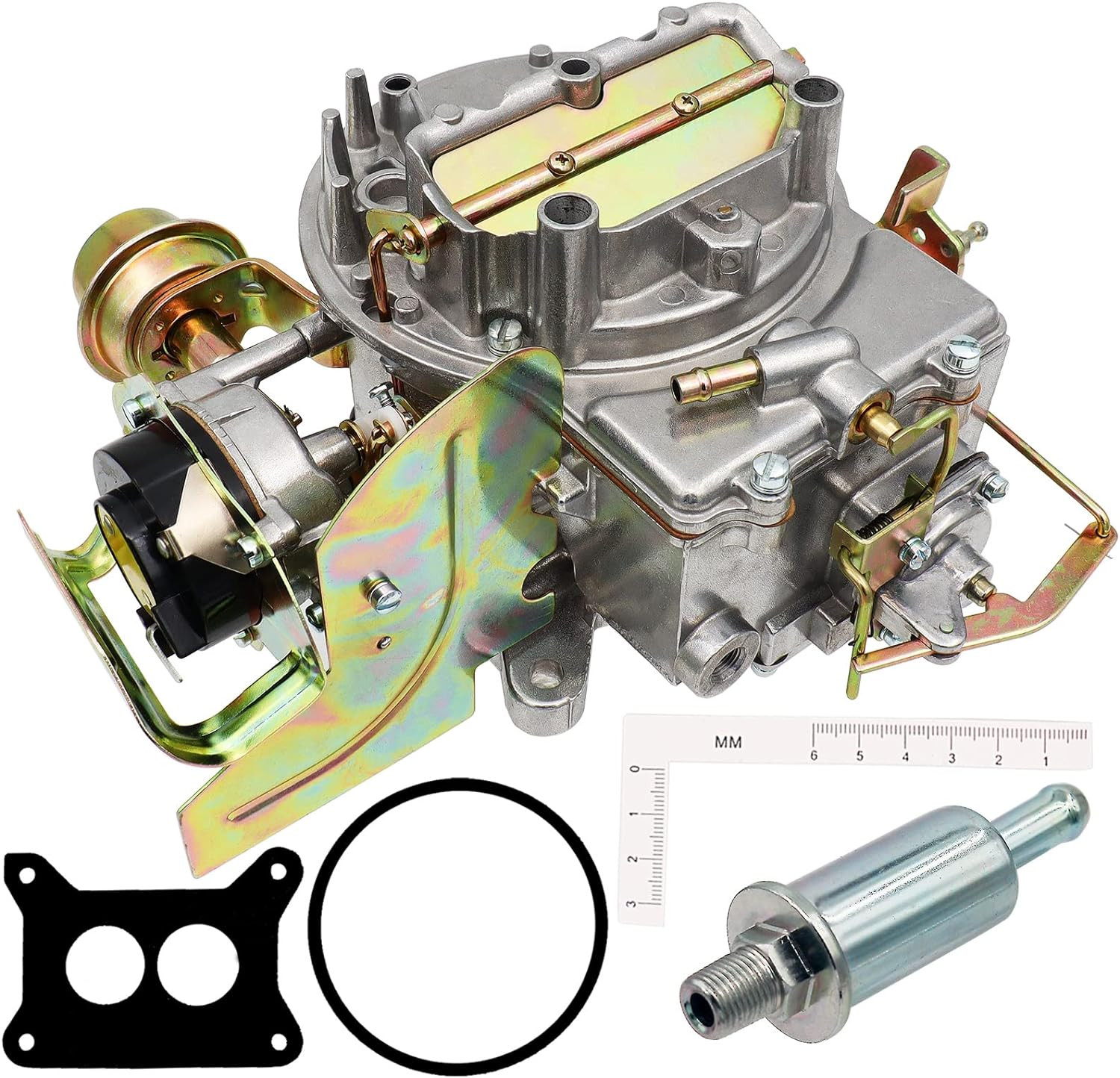 2 Barrel 2100 2150 Carburetor Electric Choke Compatible with Ford 289 302 351 Cu