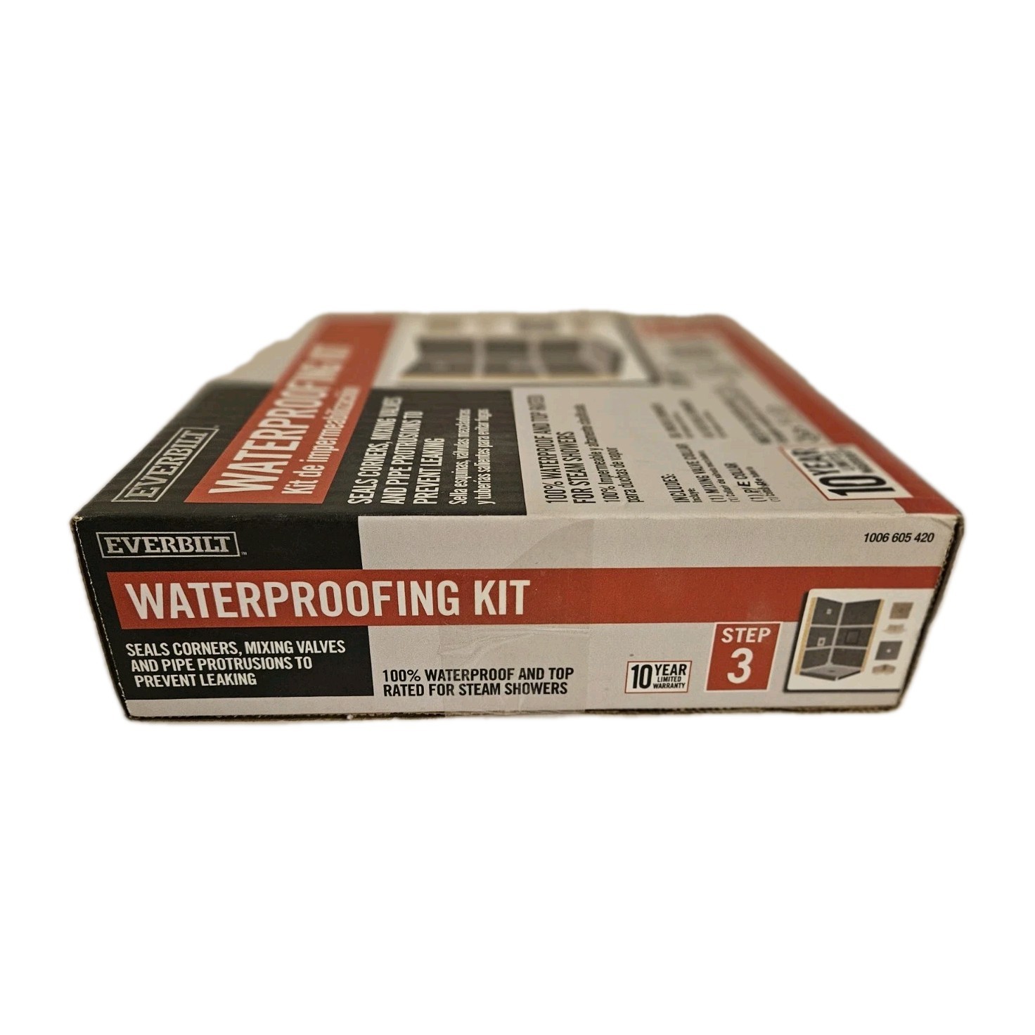 Everbilt Watershield Waterproof Shower Kit w/Fixtures & Corners Underlayment