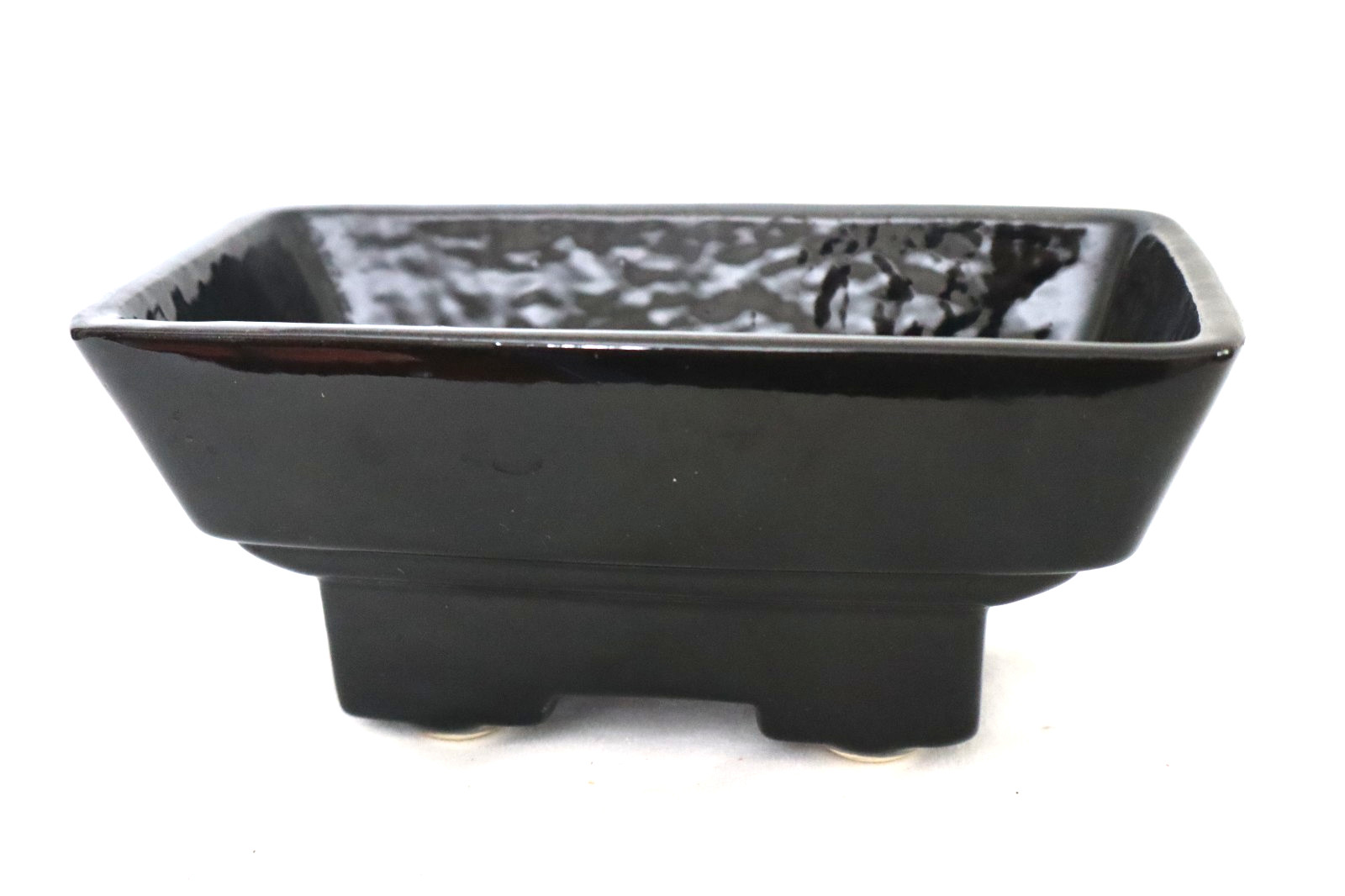 Vintage #364 USA Pottery Ceramic Planter MCM 7" High Gloss Never Used Pedestal