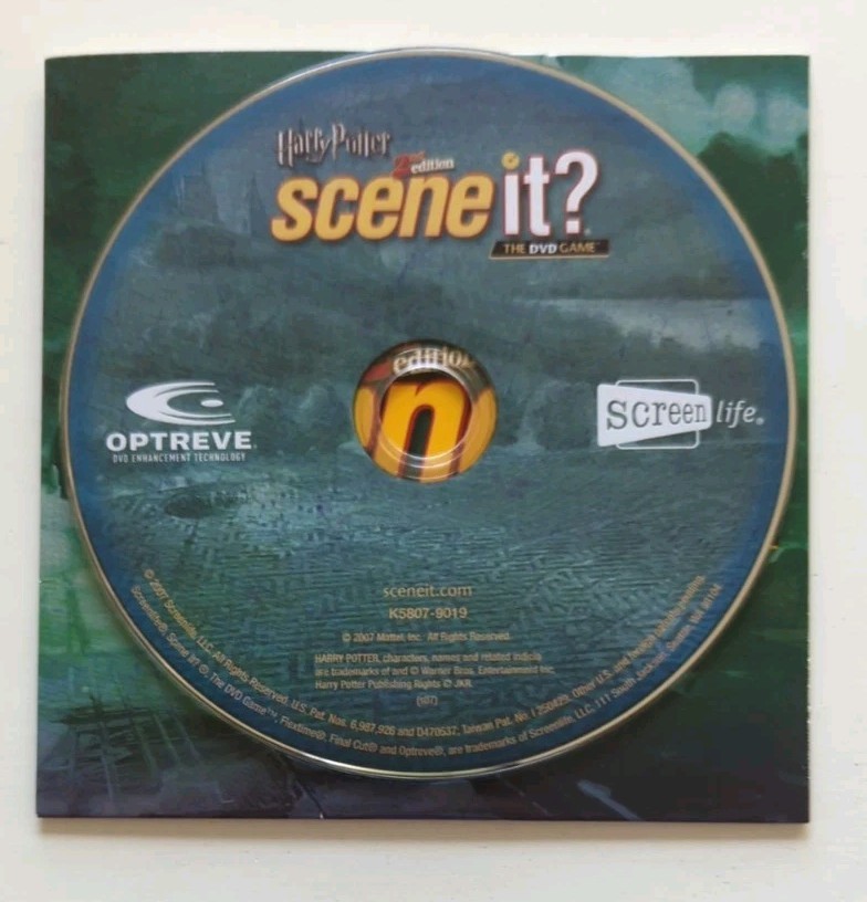 Harry Potter Scene it? 2nd Edition DVD Game Replacement DVD Disc ONLY
