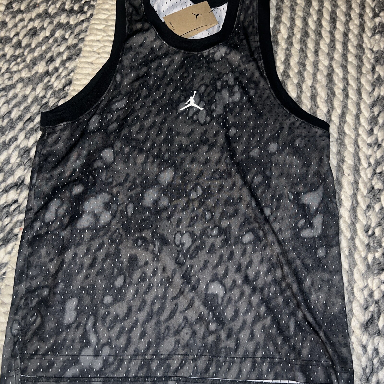NWT NIKE Dri-FIT Jordan Sport Mesh Jersey Black Men’s Sz M-XXL FN5854-010 $55