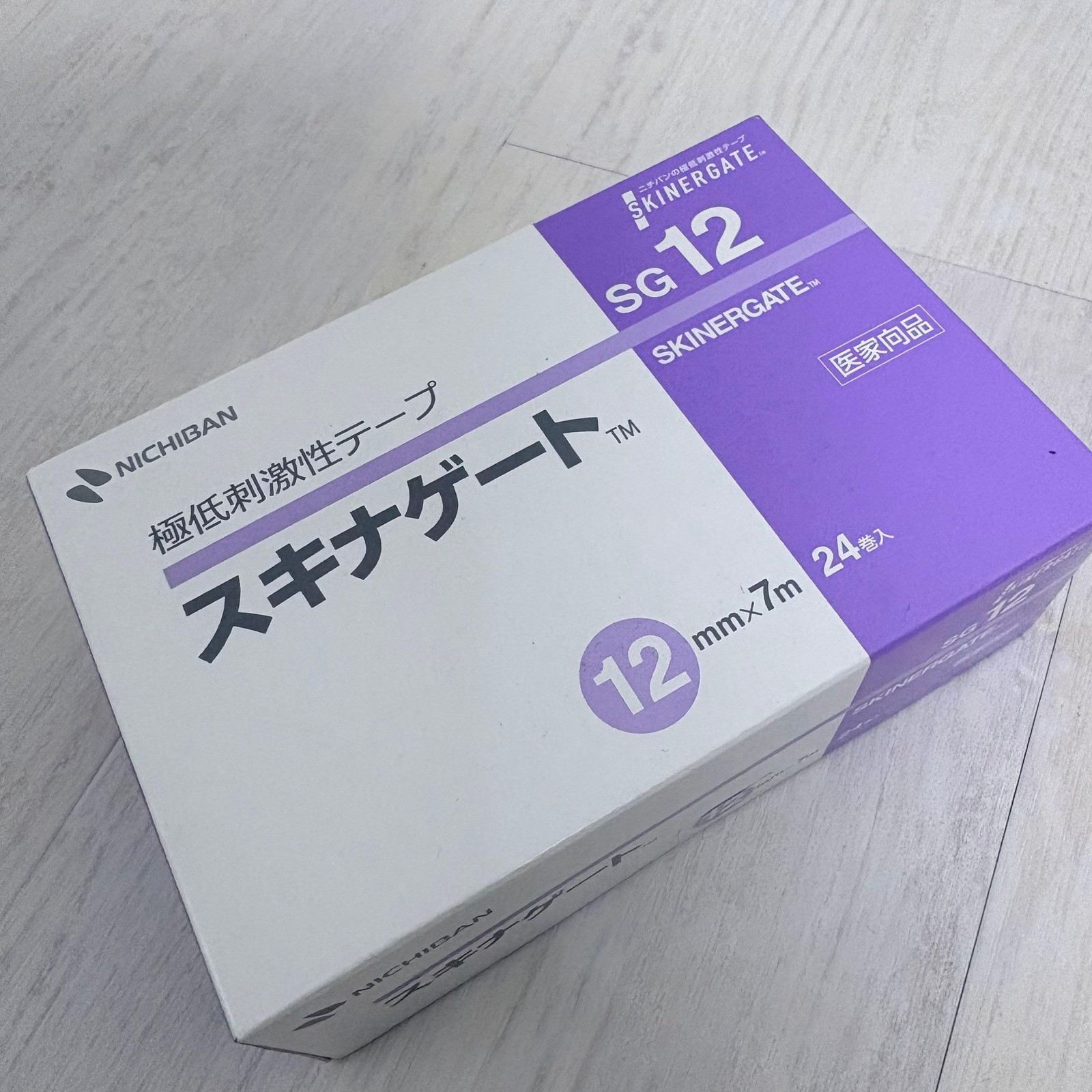 Nichiban Skinergate SG12 Tape 24 Rolls  12mm×7m Hypoallergenic Medical Use