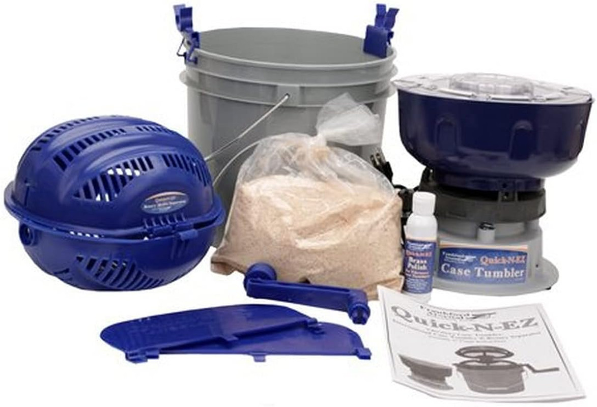 Frankford Arsenal Quick-N-Ez 110V Case Tumbler Kit with Sifter for Brass Cartrid