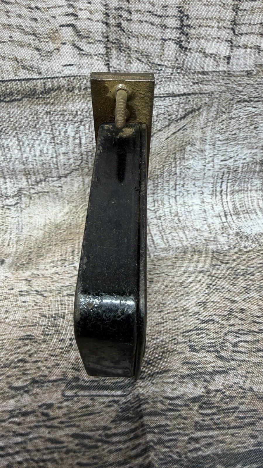 Vintage Yale Mortise Dead Bolt With Brass Faceplate
