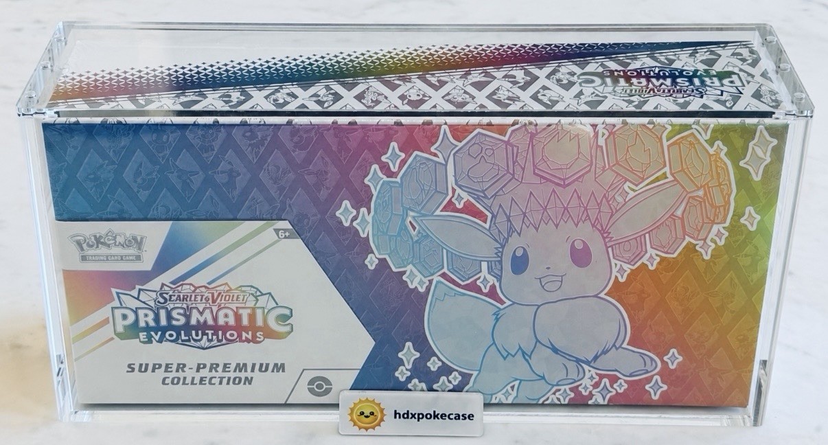 Pokemon Prismatic Evolutions SPC Acrylic Case Magnetic Super Premium Collection