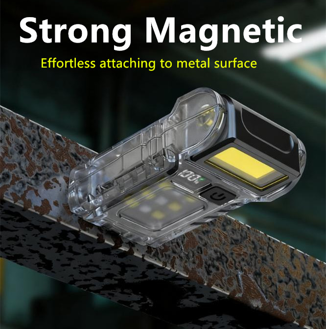 Super Bright Magnet Mini Pocket Torch Emergency Small Flashlight Warning Light