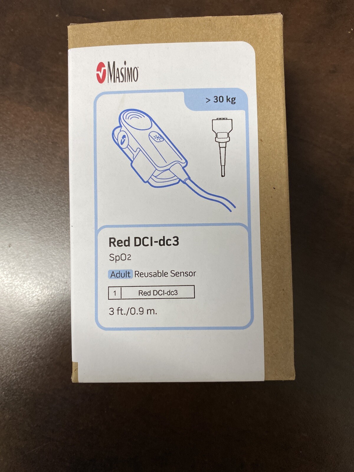 Original 2053 Masimo OEM Red DCI-DC3, SpO2 Sensor, Direct Connect Finger Sensor