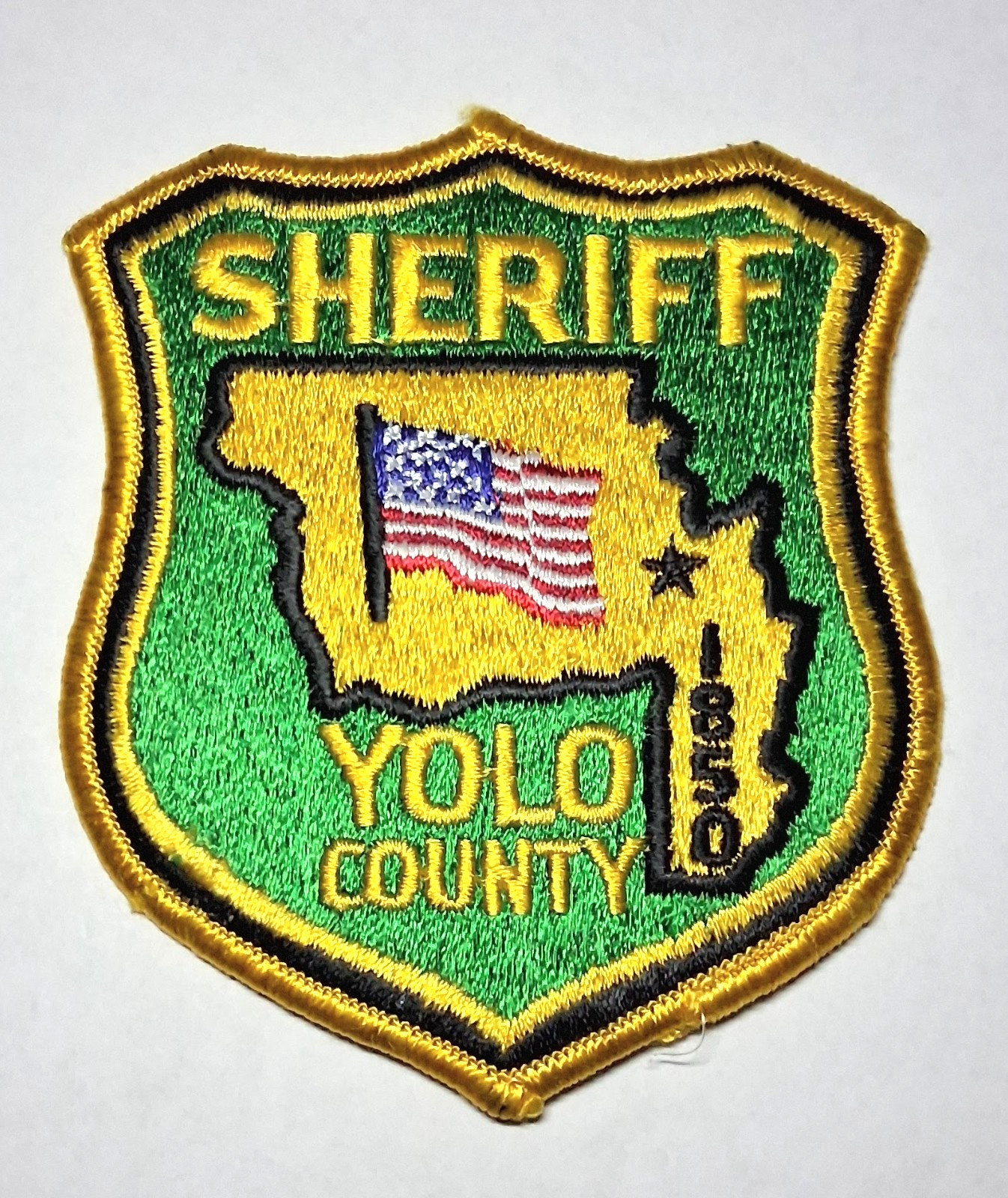 Yolo County California Sheriff Patch - FREE Tracked US Shipping !