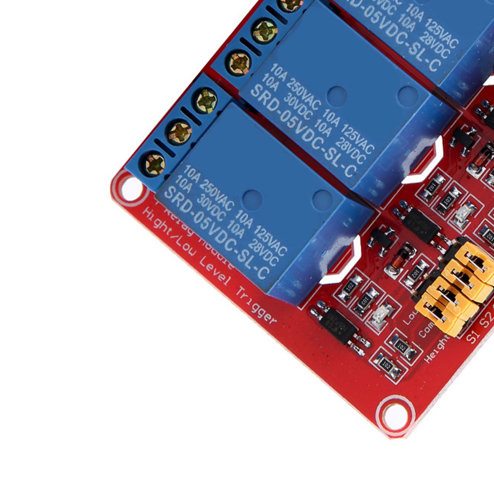 4 Channel Optocoupler Relay Module Board Stable Performance For Projects