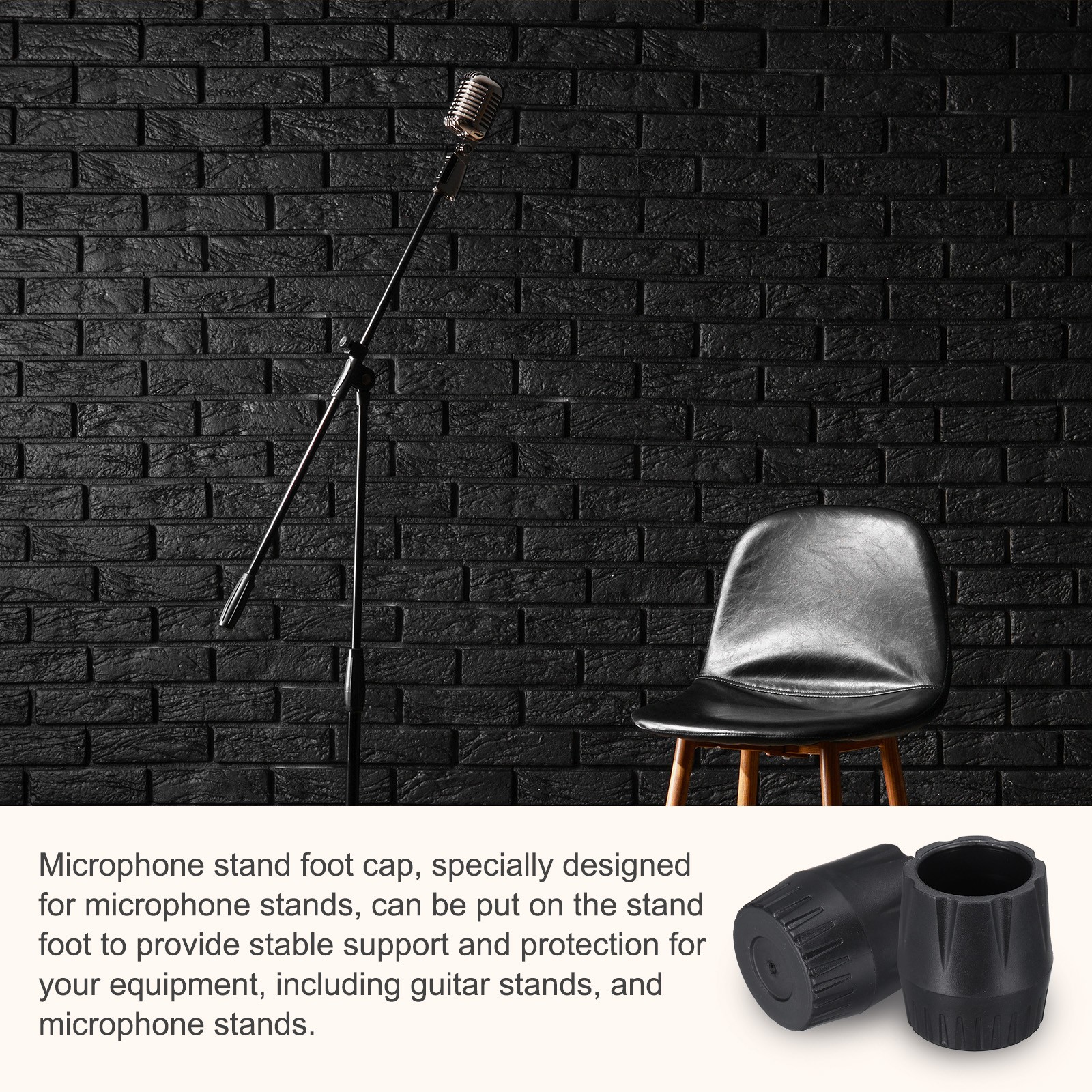 18Pcs Microphone Stand Foot Pads Holder Foot Protector Caps Leg Replacement