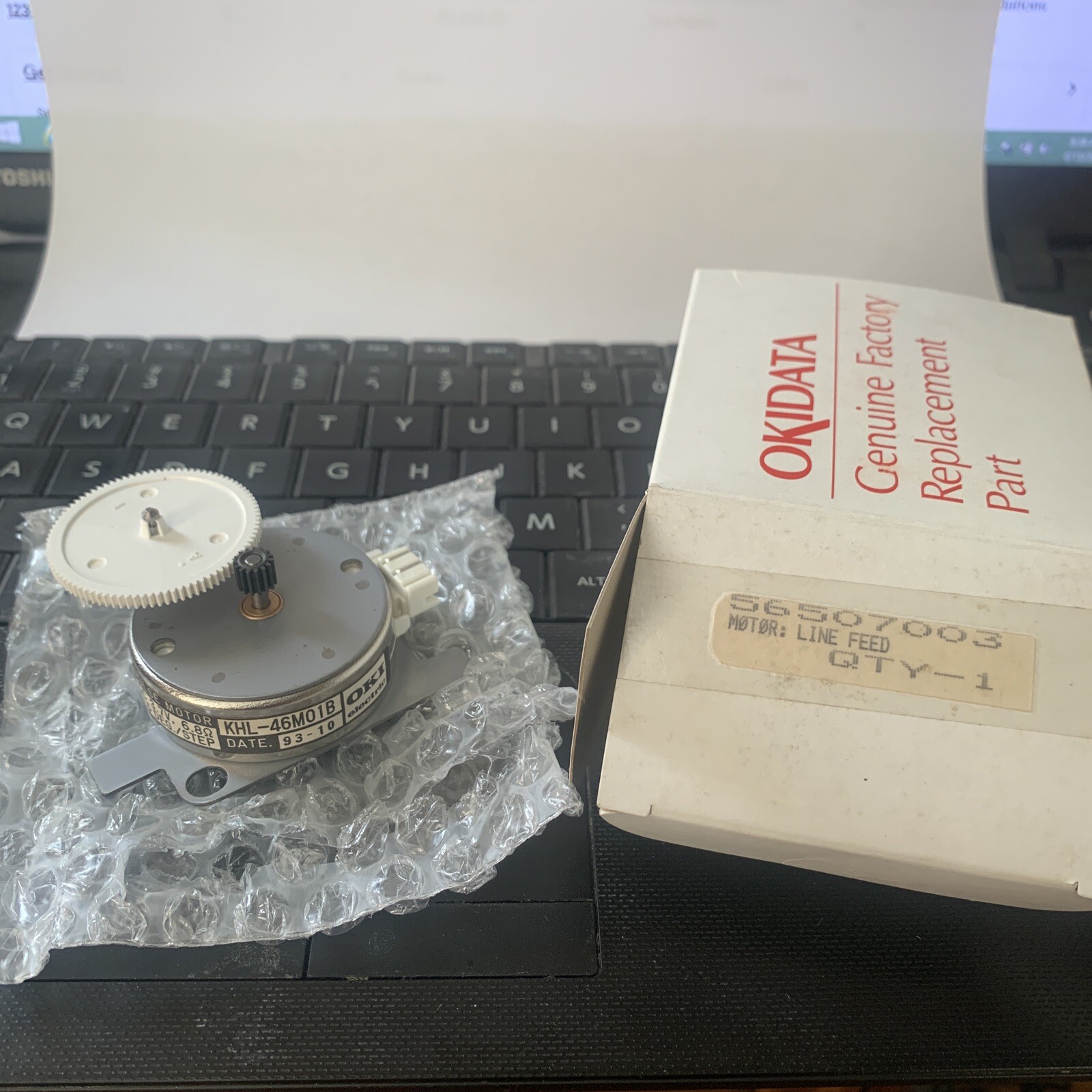 OKIDATA Line Feed Motor 56507003 mod 320 / 321 / 390 new part fast free shipping