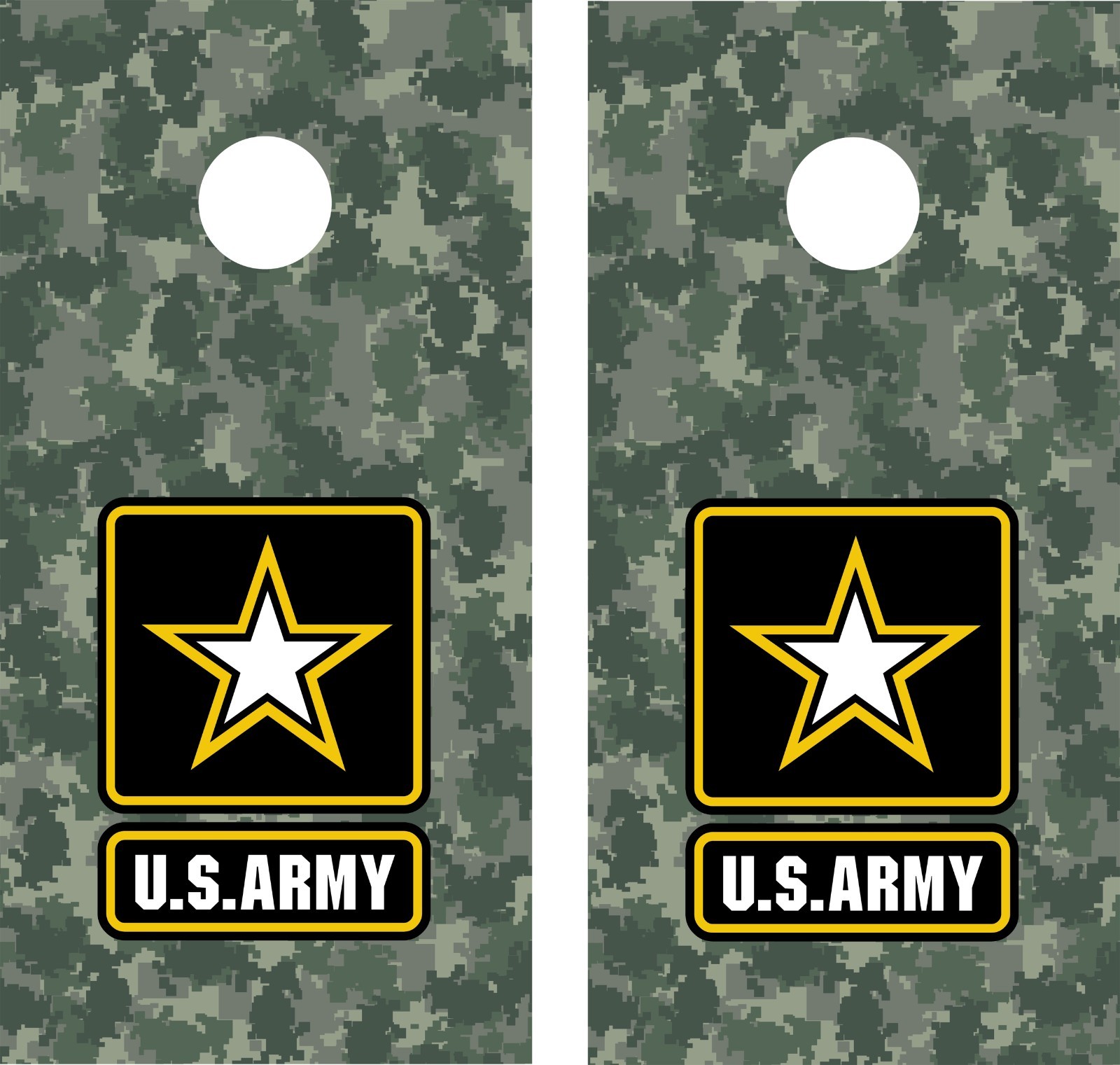 US Army Digital Camo Military Cornhole Board Decal Wrap Wraps