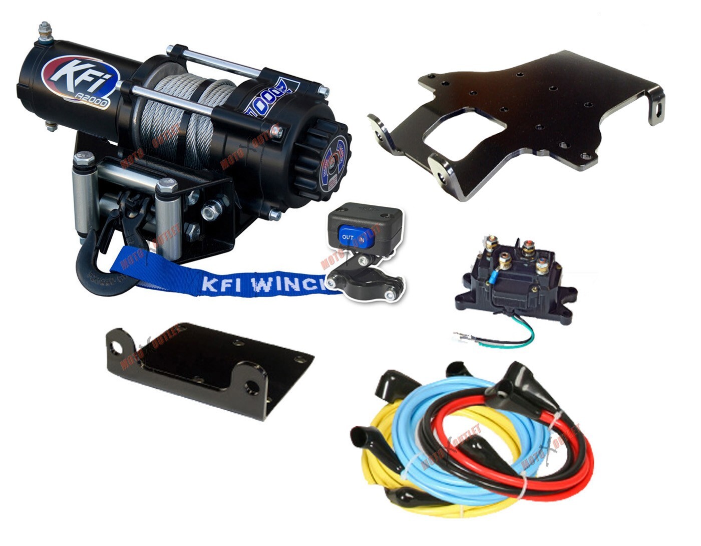 Honda Rincon 680 650 Winch Mount Plate Kit 2003-2023 2000 lbs KFI ATV