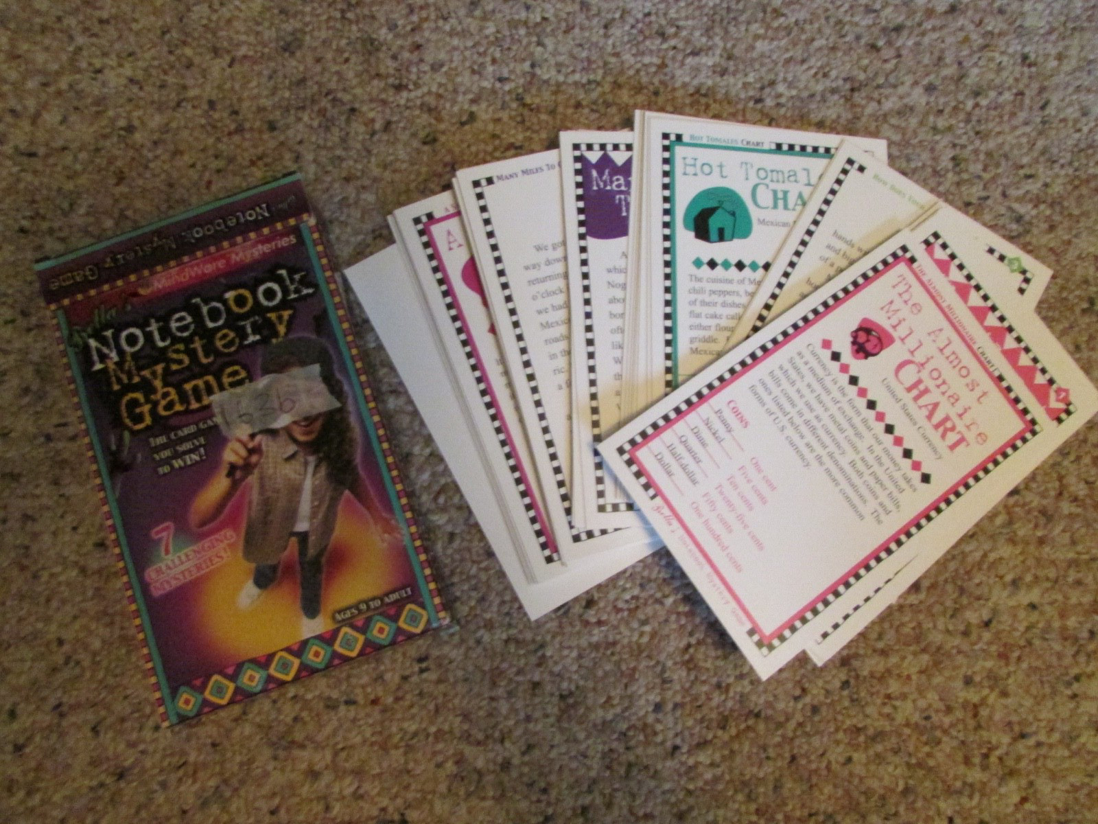 BELLA'S Notebook Mystery Card Game 7 Mysteries Mindware