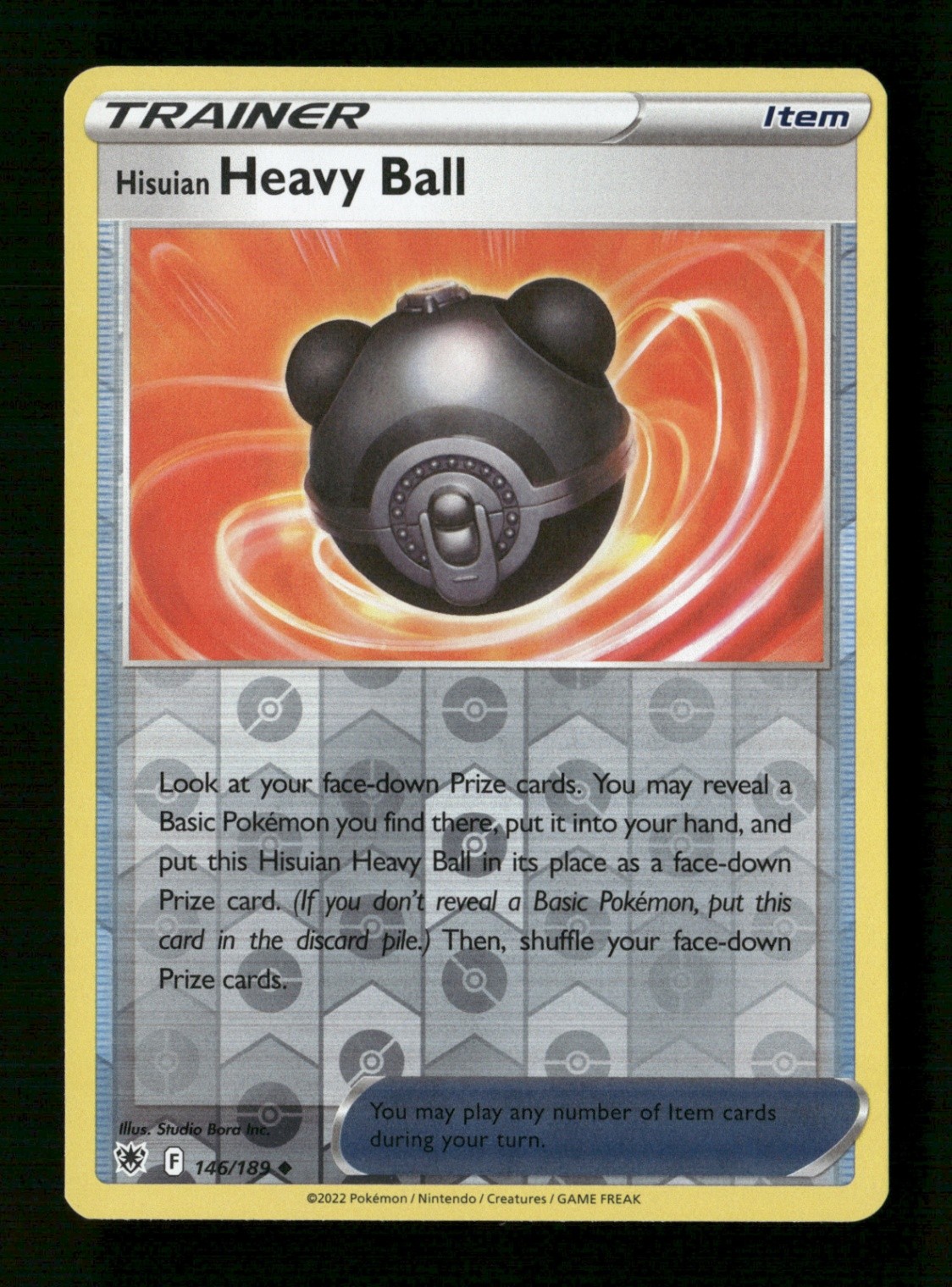 Hisuian Heavy Ball 146/189 Reverse Holo Uncommon SWSH10: Astral Radiance  NM Pok