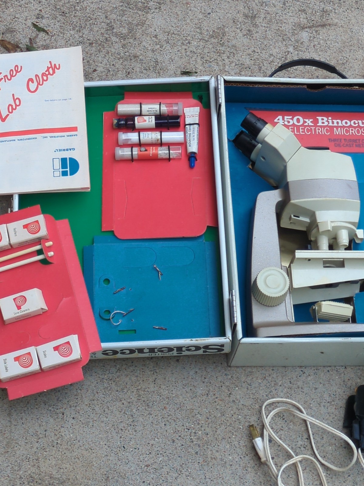 Porter Microcraft Microscope Laboratory Vintage