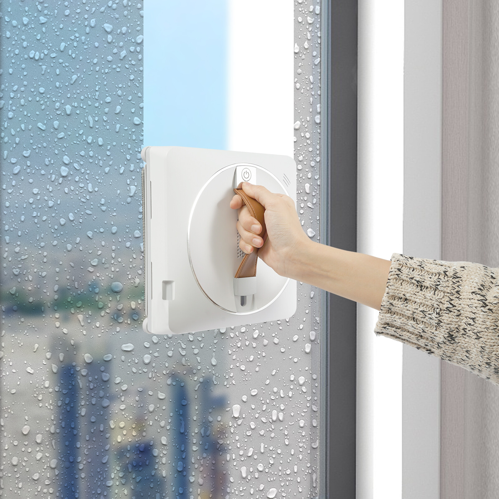 2-Way Spray Smart Glass Cleaning Machine Window Cleaner Robot & Remote Control
