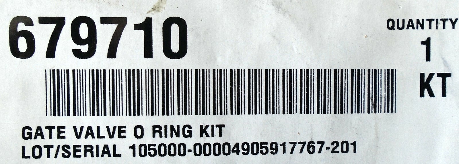 1 Gate Valve O-Ring kit, 679710, Applied Materials