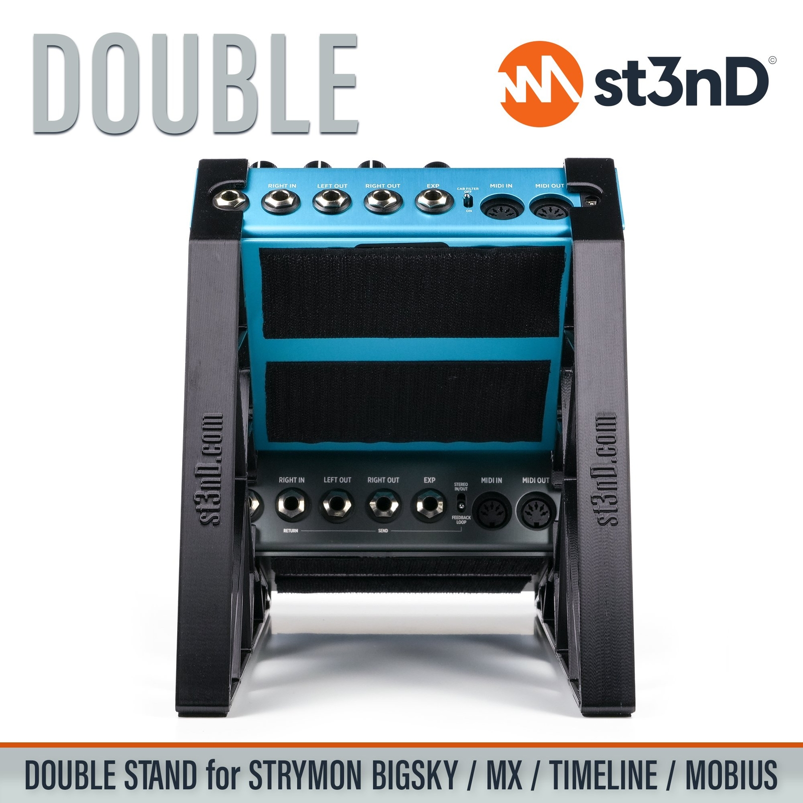 DOUBLE STAND for STRYMON BIGSKY / MX / TIMELINE / MOBIUS FX PEDALS
