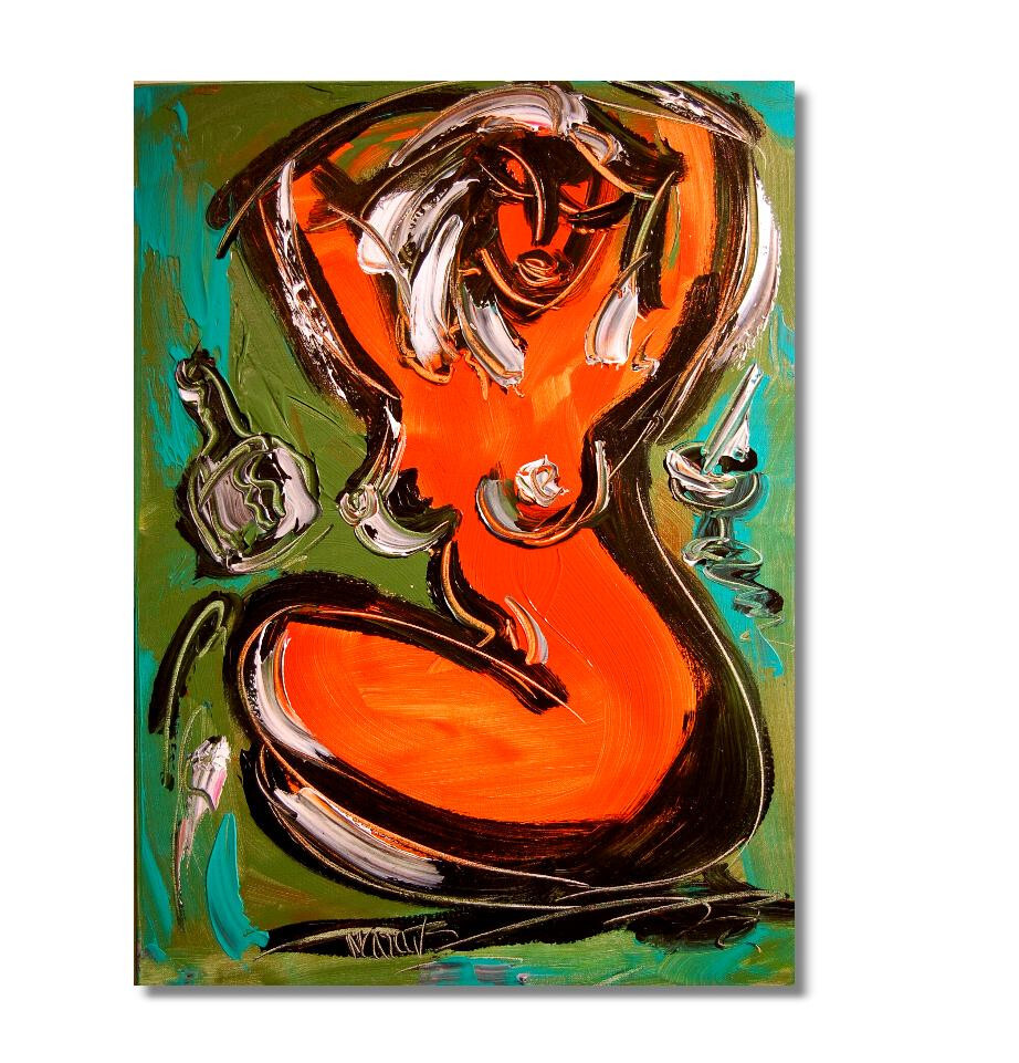 Nude Oil Painting Wall Art Impressionist Canvas St retched