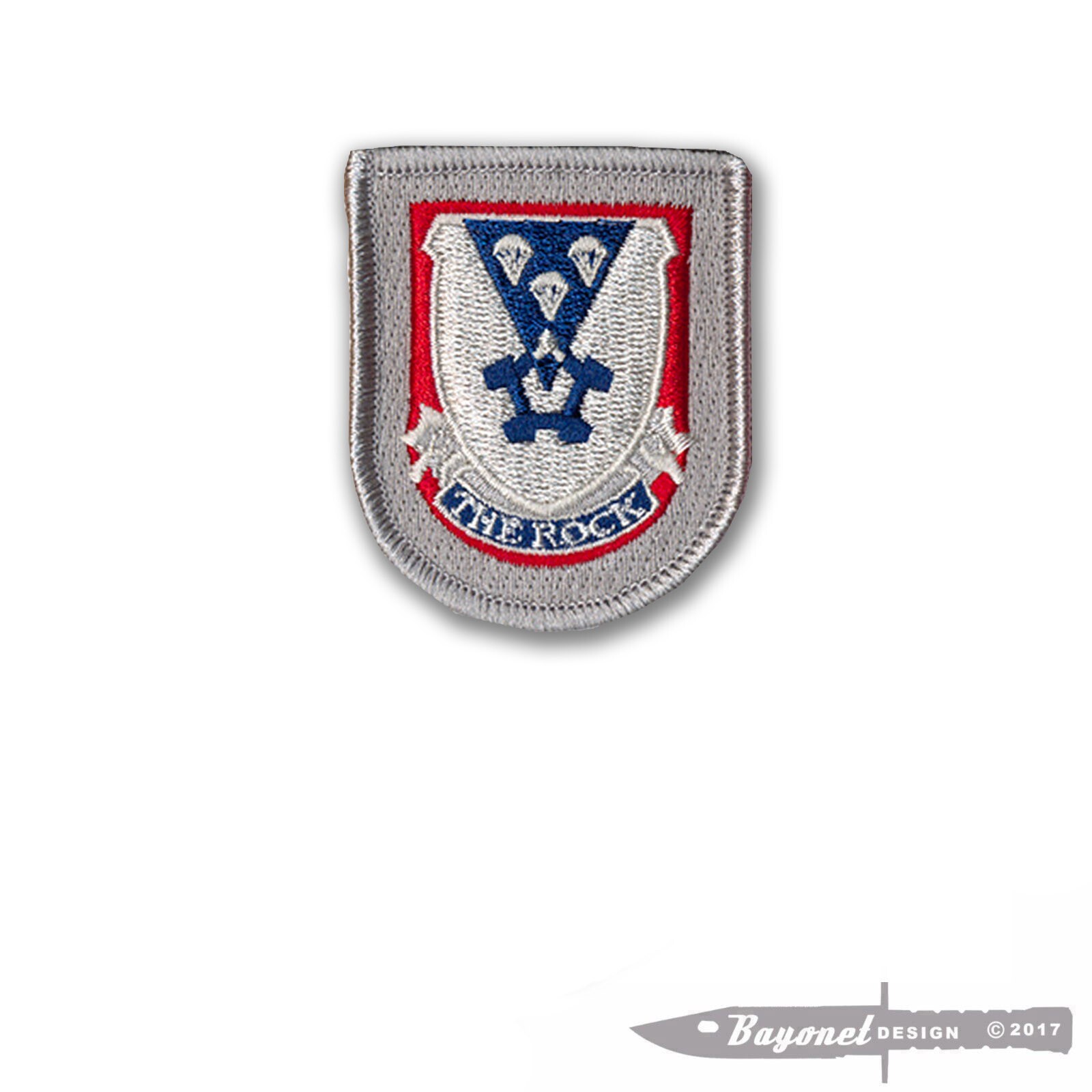 503rd Infantry Regiment Flash Embroidered  Patch - US Paratrooper - Wax Backing