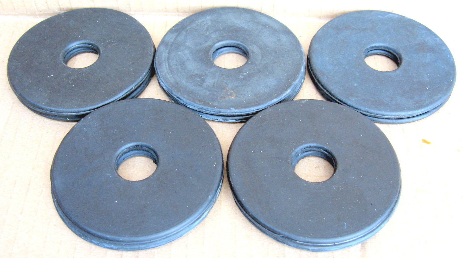 Rubber bit discs 5 pairs black