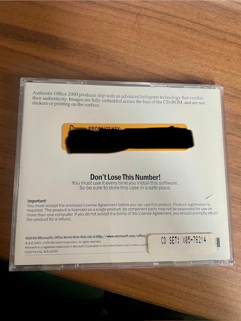 Microsoft Office 2000 Professional SR-1