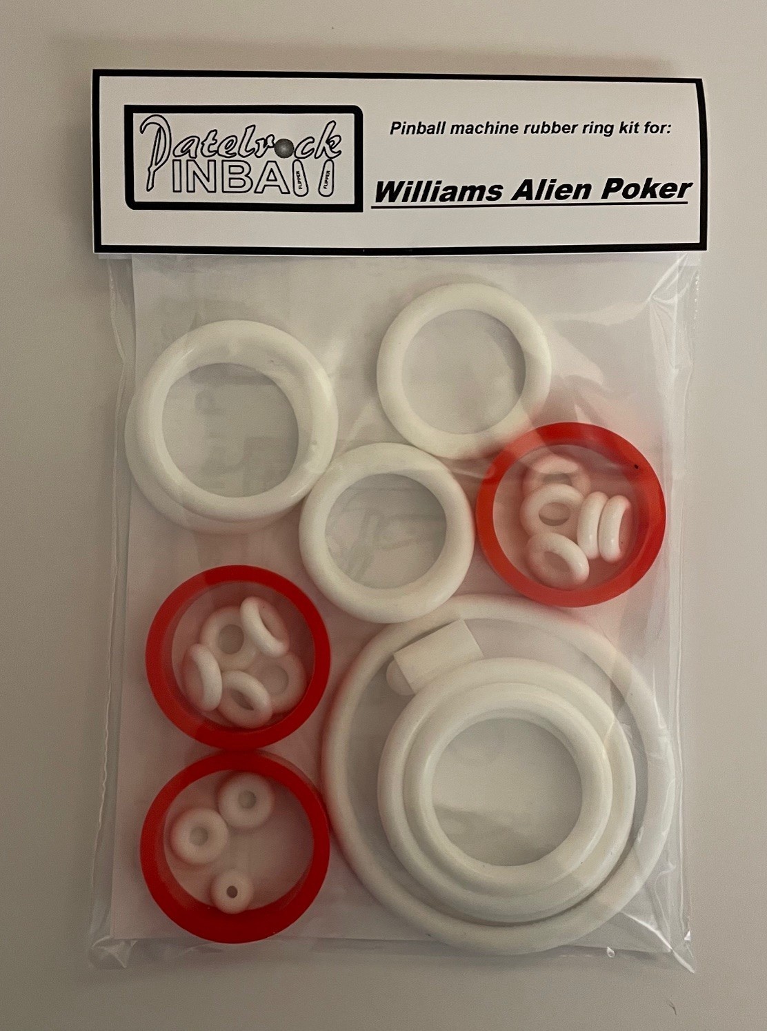 1980 Williams Alien Poker Pinball Machine Rubber Ring Kit
