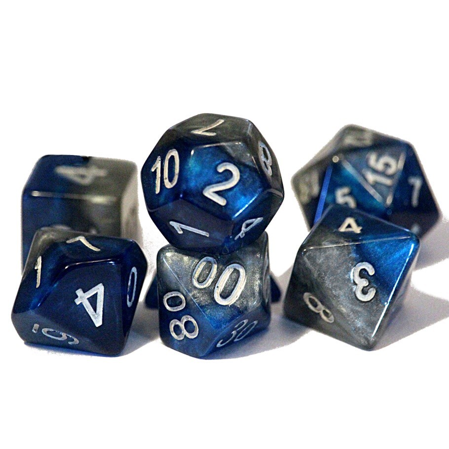 Halfsies Dice THE HEIR (Power Teal & Castle Stone) Gate Keeper Games GKGH239