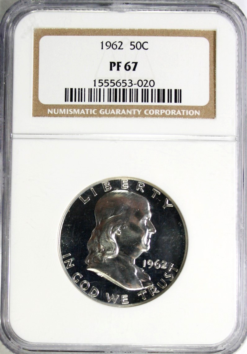 1962 Silver Proof Franklin Half Dollar NGC PF 67 #GA6-20
