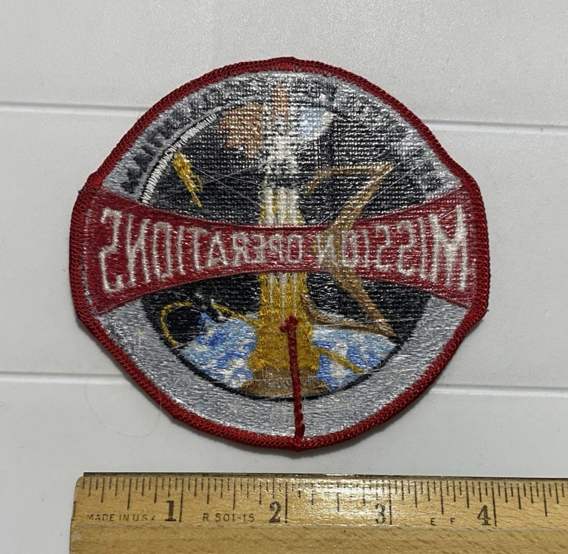 NASA Mission Operations Control Embroidered Patch Badge