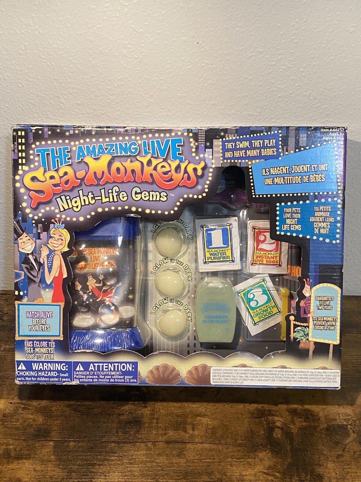 Rare NIB The Amazing Live SeaMonkeys NightLife Gems 2012 Glow In The Dark Sealed