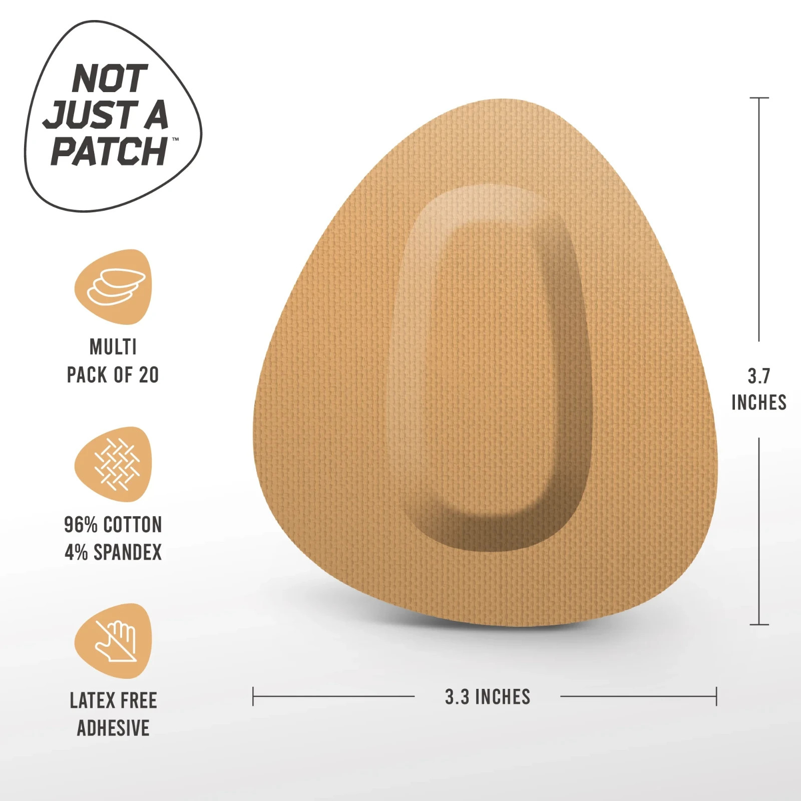 2 Dexcom CGM G6 Patches Size Medium Not Just A Patch 20 Count Each