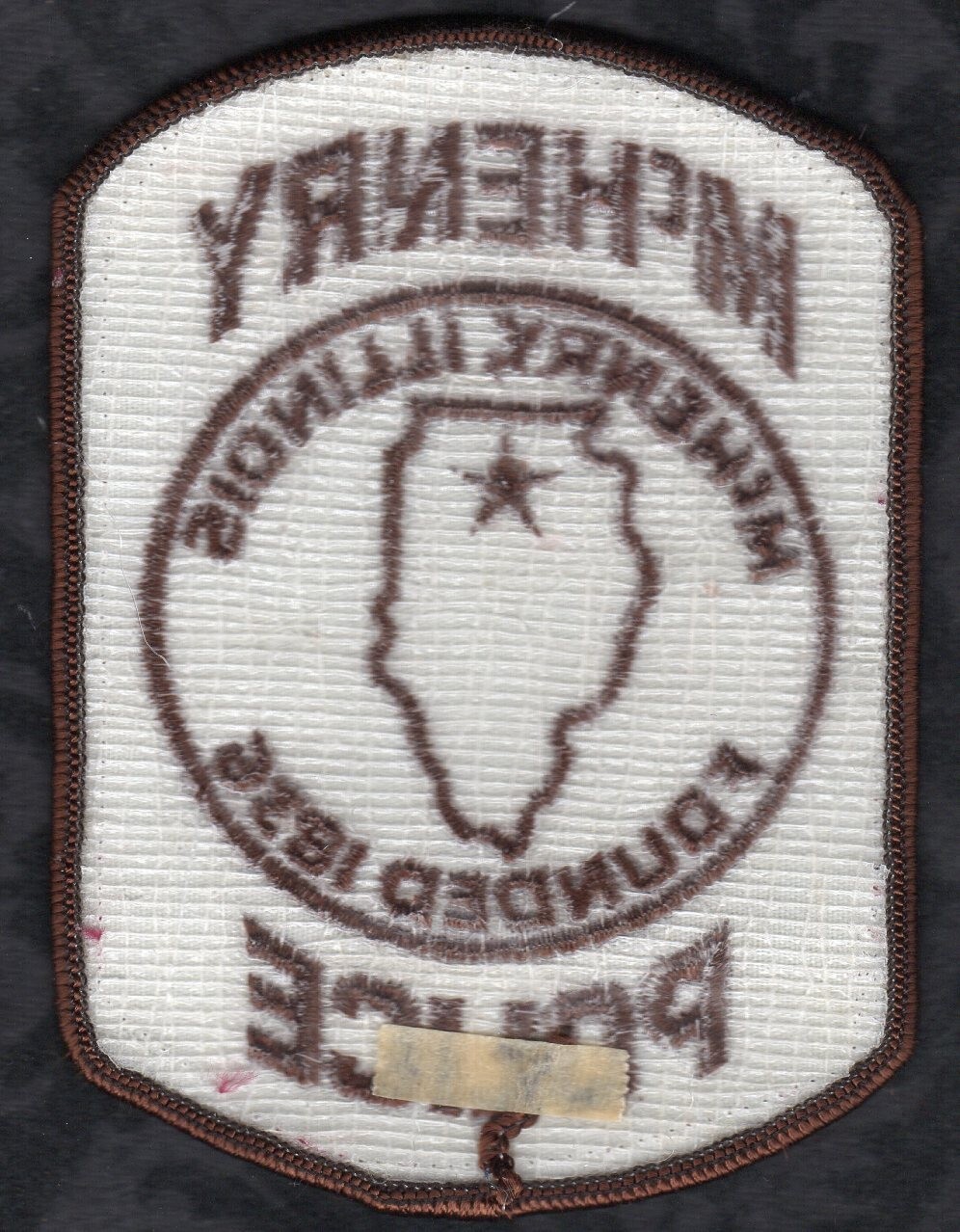 McHenry Illinois Police Shoulder Patch VAR. #2