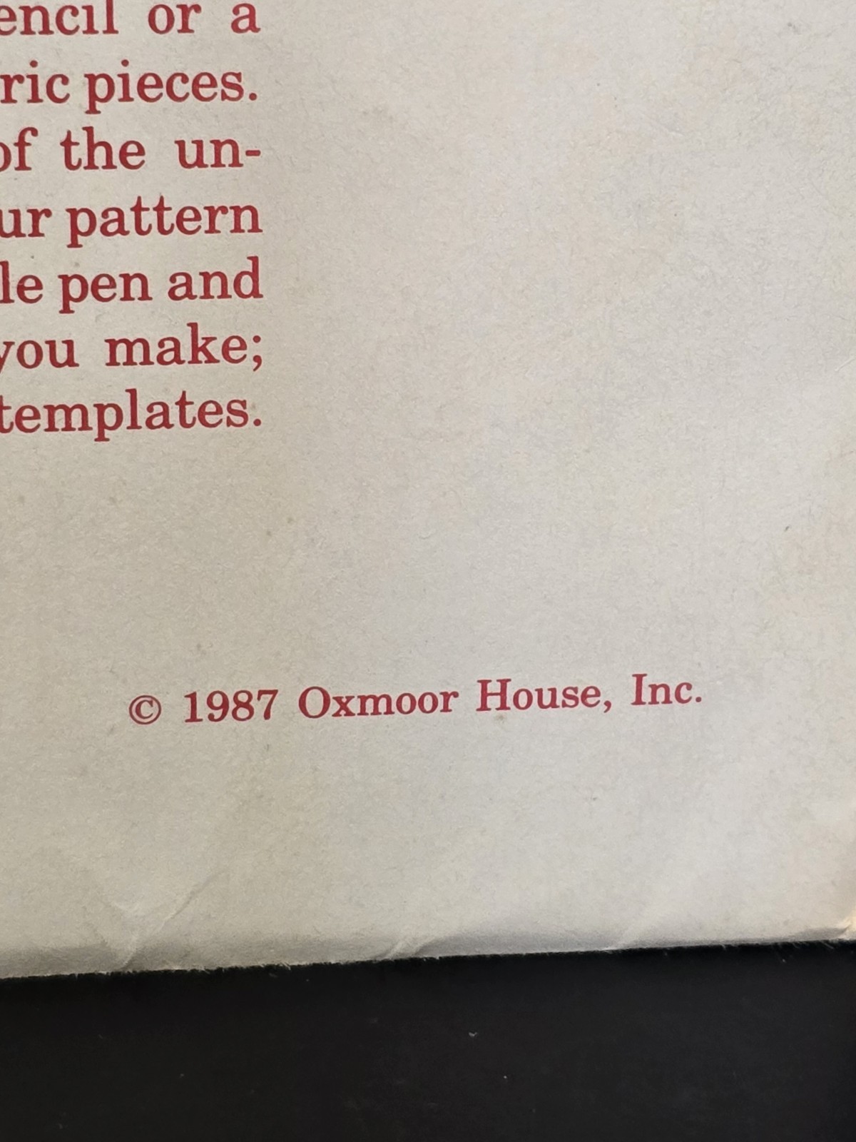 Quilting "Designs In Patchwork" Vinyl Template Patterns Oxmoor House Vintage 4