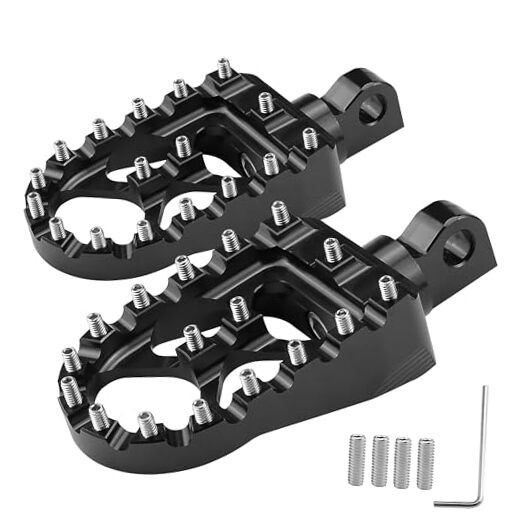 360° Rotating CNC Foot Pegs - Bobber Style Choppers for Harley Sportster - Black