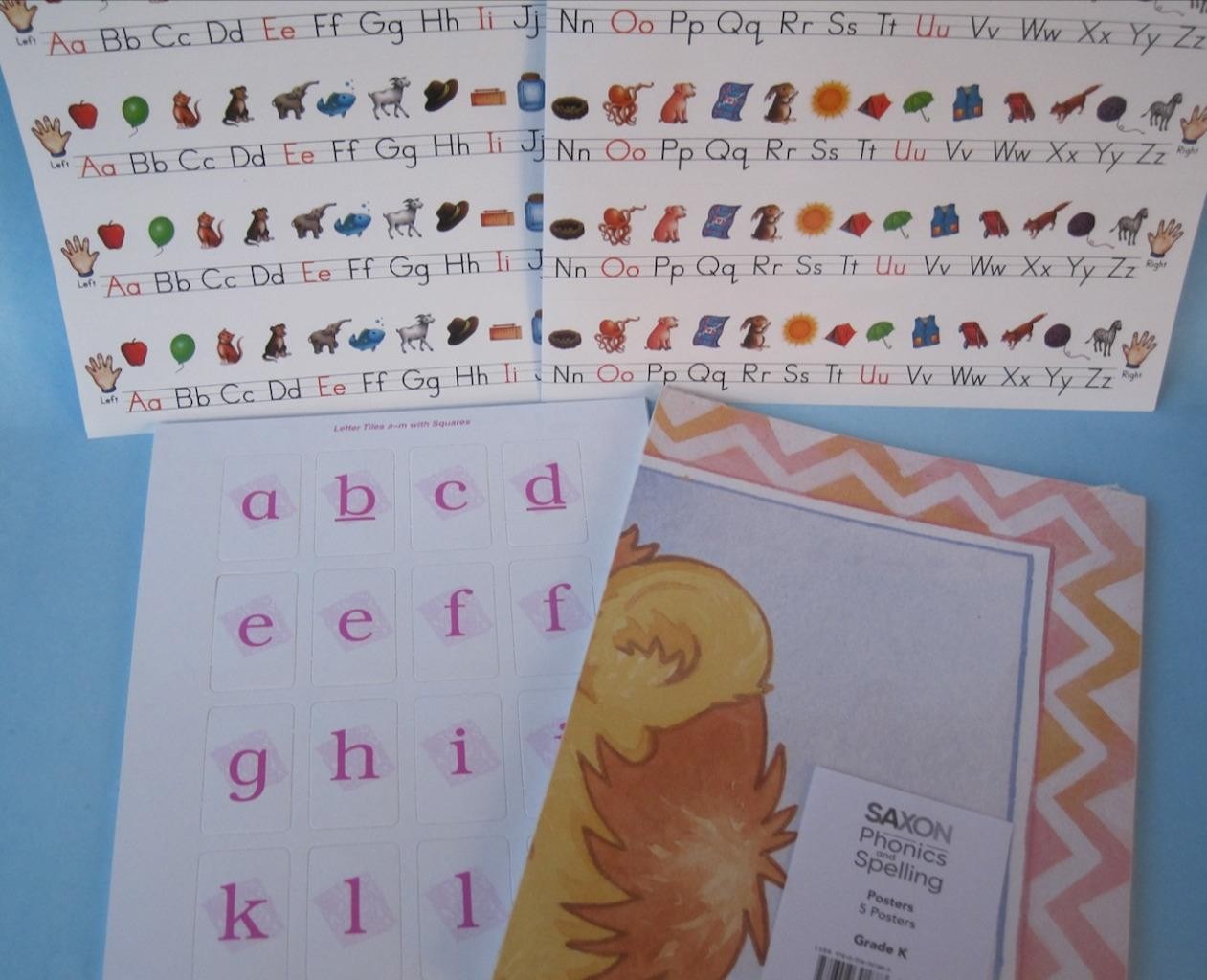 Saxon Phonics Spelling Kindergarten Letter Tile Alphabet Strip Kit Classroom 32