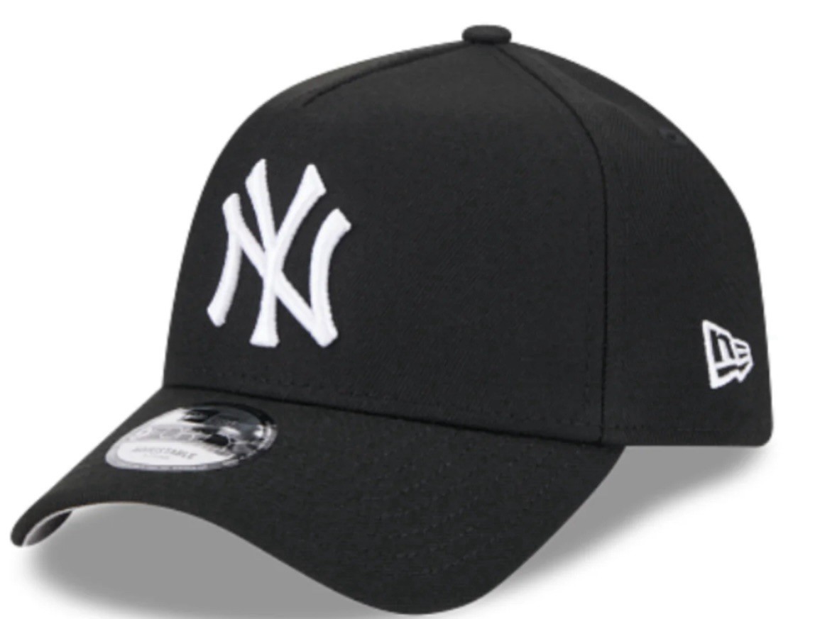 NEW ERA NEW YORK YANKEES OG BLACK WHITE SNAPBACK 940AF FRAME MLB CURVED BRIM 940