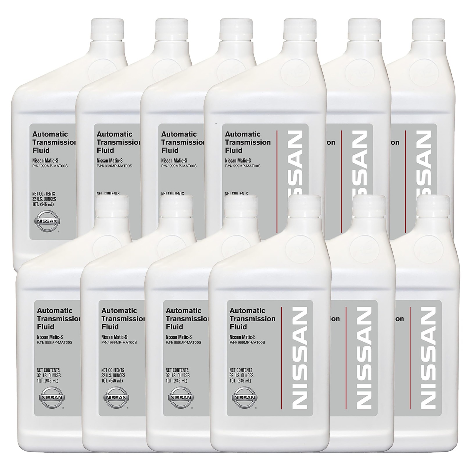 Nissan OEM Matic S Transmission Fluid 999MP-MTS00P 12 Quarts