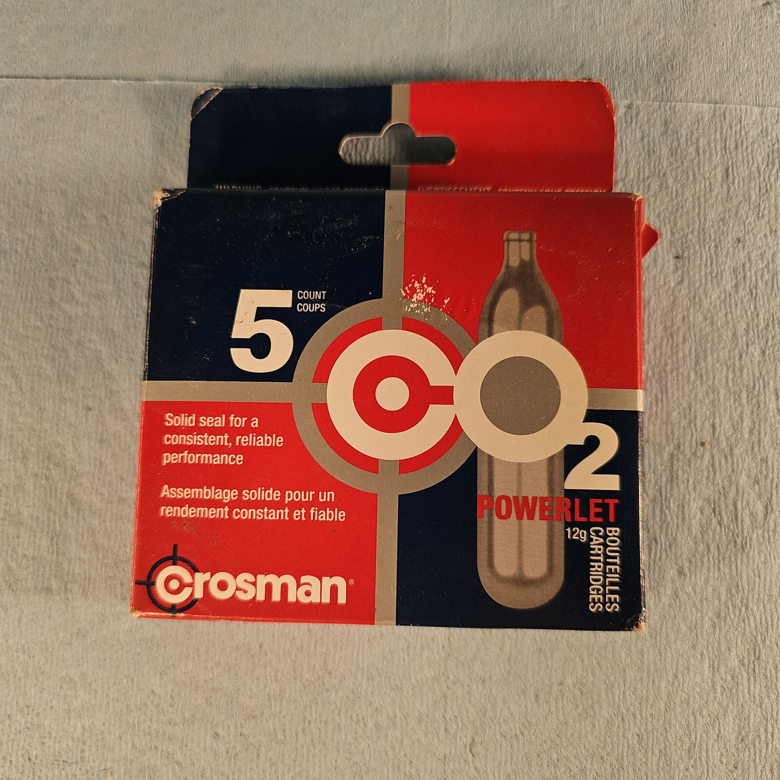Crosman Co2 12g Cartridges for Airsoft Airgun BB Pellet Gun 4CT (1 MISSING)