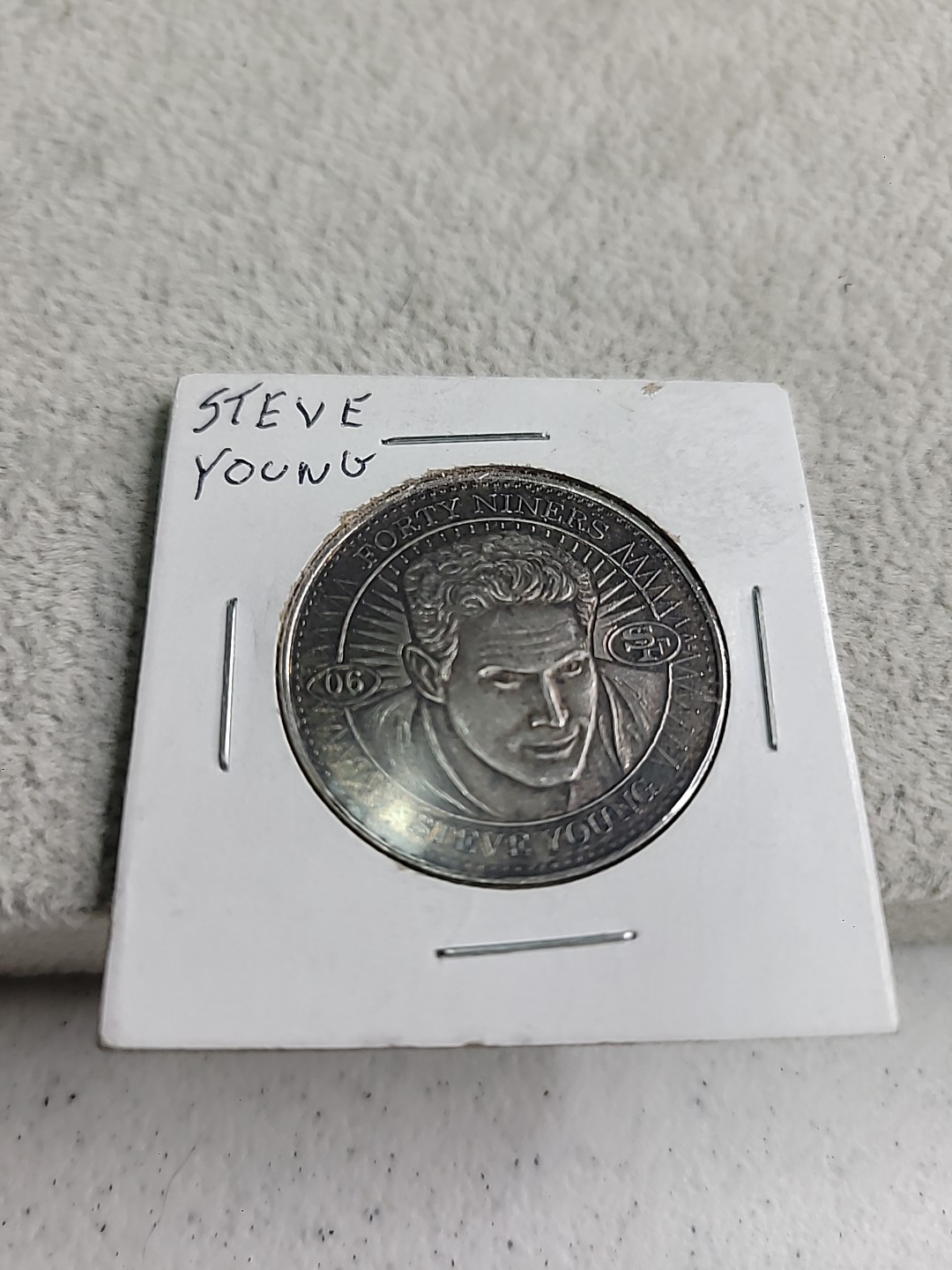 1997 Pinnacle Mint Steve Young Limited Coin Forty Niners QB Club