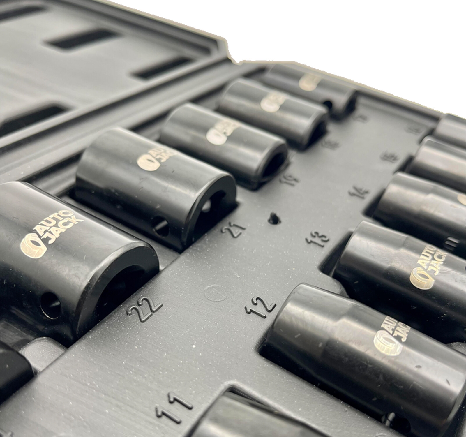 Autojack Impact Wrench Socket Set 13 Pc 1/2 Square Drive Sq Dr Metric 10 - 24mm