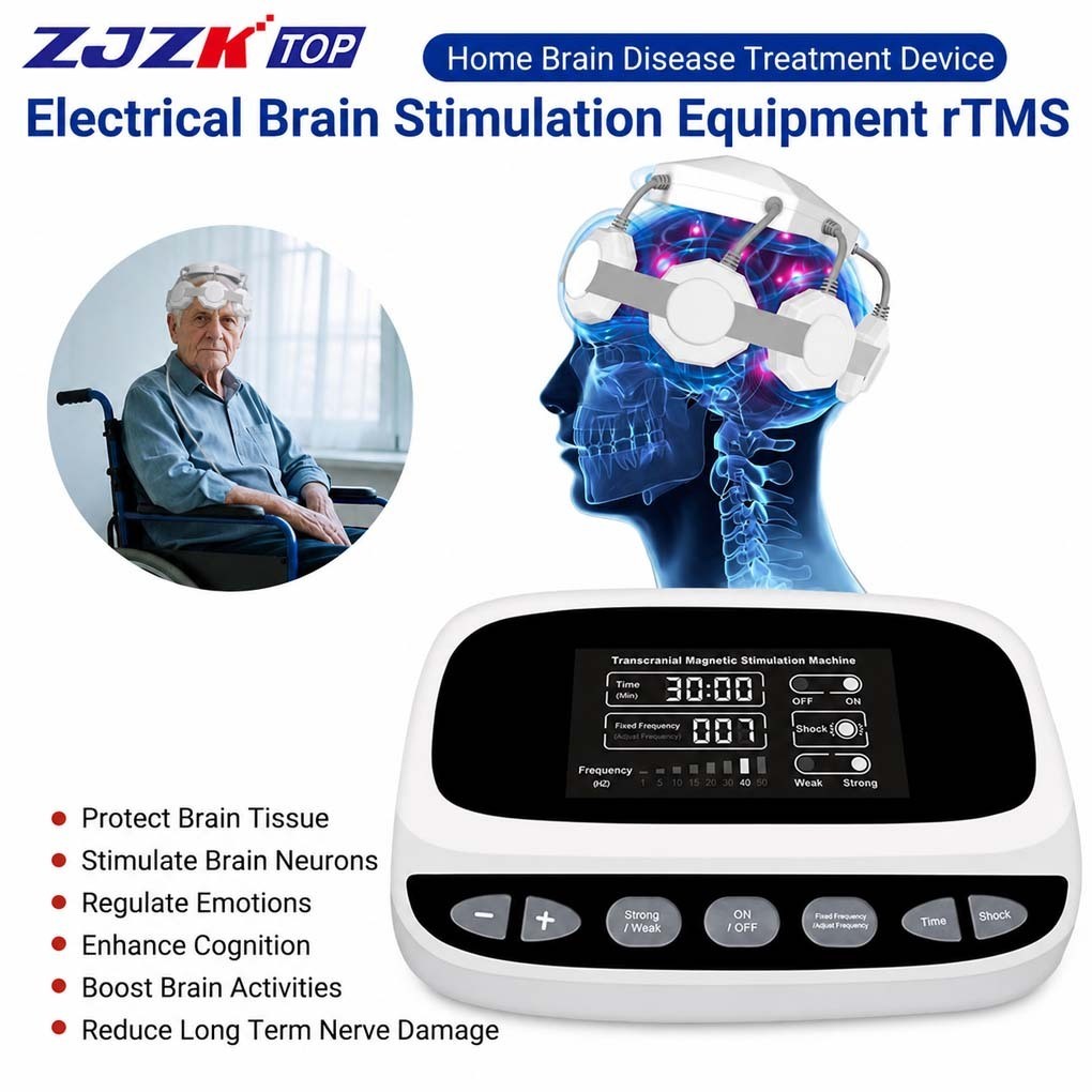 Brain Wellness Support Instrument Head Massage Magnetic for Parkinsons PTSD