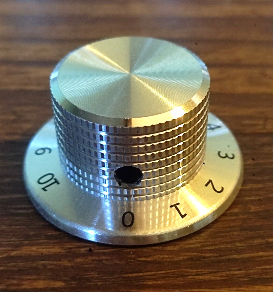1 Large Aluminum Rotary Potentiometer Knob with Graduated Volume Control...