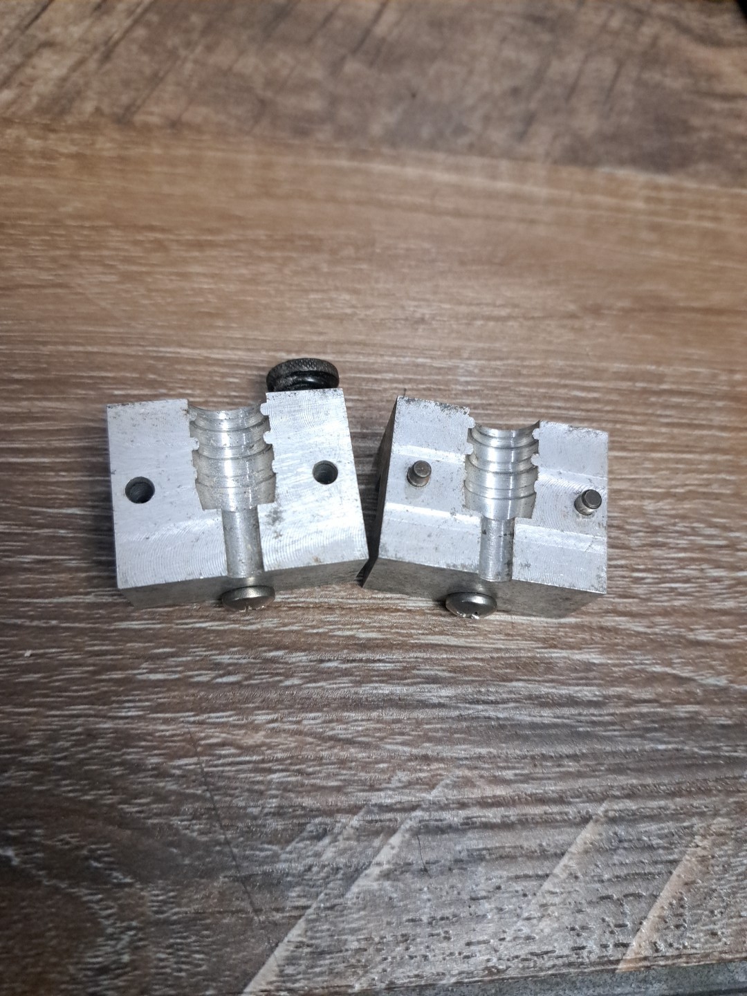 Incomplete .436 Hollowpoint Wadcutter Mold Blocks