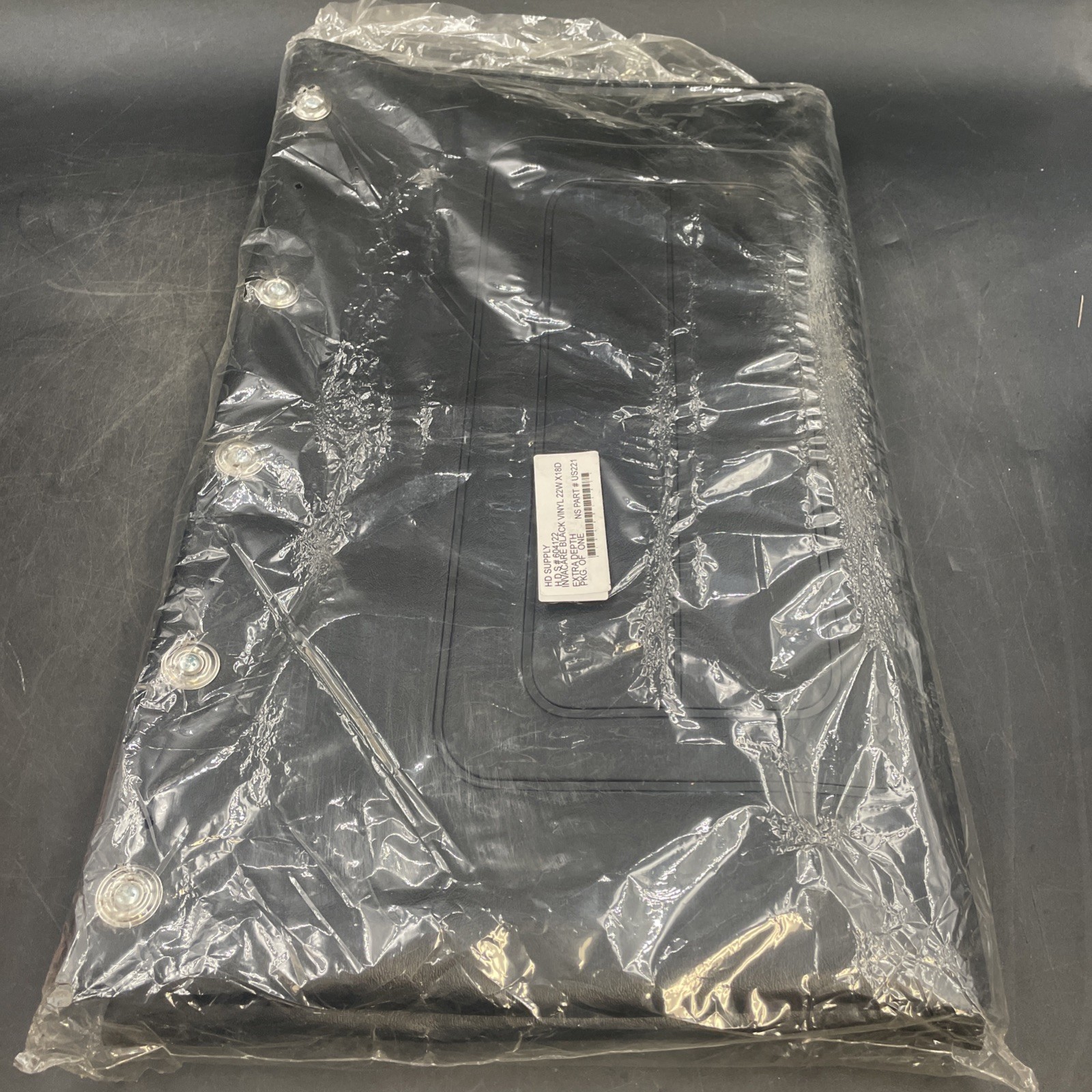 Invacare Wheelchair Seat Upholstery Vinyl, Black 22W X 18D (NEW)