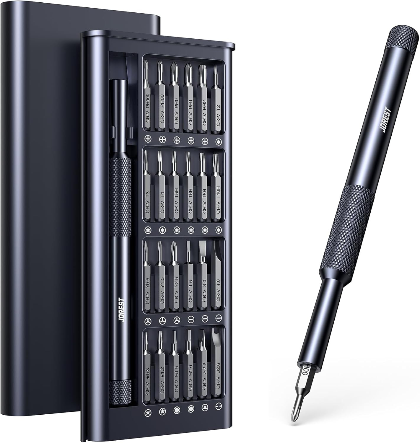 25-IN-1 Precision Screwdriver Set, Mini Repair Tool Kit with Torx for Macbook, C